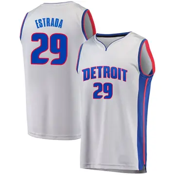 Detroit Pistons Aaron Estrada Alternate Jersey - Statement Edition - Men's Fast Break Gray