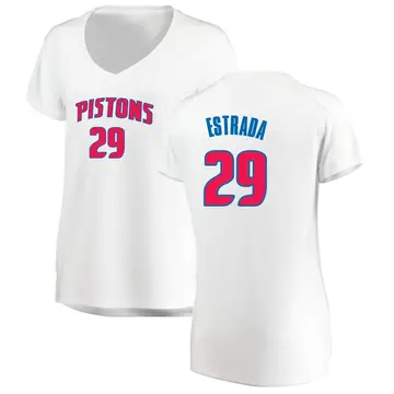 Detroit Pistons Aaron Estrada Jersey - Association Edition - Women's Fast Break White