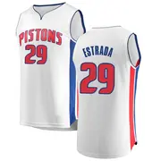 Detroit Pistons Aaron Estrada Jersey - Association Edition - Youth Fast Break White