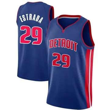 Detroit Pistons Aaron Estrada Jersey - Icon Edition - Men's Swingman Blue