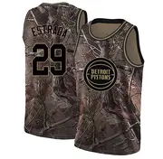 Detroit Pistons Aaron Estrada Realtree Collection Jersey - Men's Swingman Camo