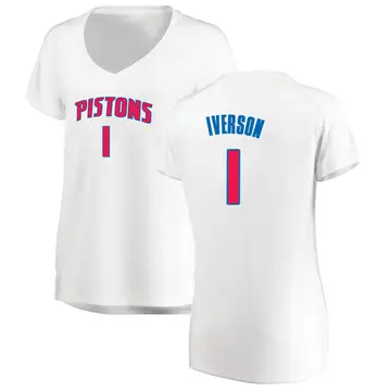 Detroit Pistons Allen Iverson Jersey - Association Edition - Women's Fast Break White