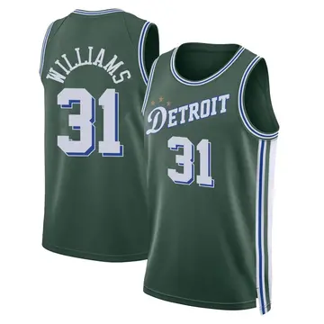 Detroit Pistons Alondes Williams 2022/23 City Edition Jersey - Men's Swingman Green