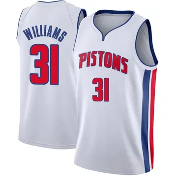 Detroit Pistons Alondes Williams Jersey - Association Edition - Men's Swingman White