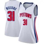 Detroit Pistons Alondes Williams Jersey - Association Edition - Women's Swingman White