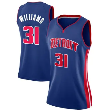 Detroit Pistons Alondes Williams Jersey - Icon Edition - Women's Swingman Blue