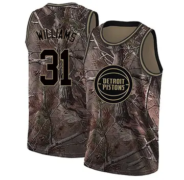 Detroit Pistons Alondes Williams Realtree Collection Jersey - Men's Swingman Camo