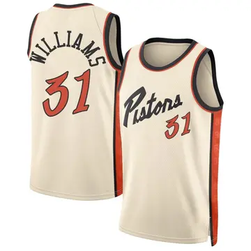 Detroit Pistons Alondes Williams Tan 2024/25 City Edition Jersey - Men's Swingman