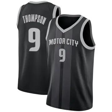 Detroit Pistons Ausar Thompson 2018/19 Jersey - City Edition - Men's Swingman Black