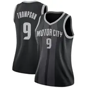 Detroit Pistons Ausar Thompson 2018/19 Jersey - City Edition - Women's Swingman Black