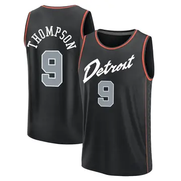 Detroit Pistons Ausar Thompson 2023/24 City Edition Jersey - Men's Fast Break Black