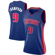 Detroit Pistons Ausar Thompson Jersey - Icon Edition - Women's Swingman Blue