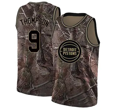 Detroit Pistons Ausar Thompson Realtree Collection Jersey - Men's Swingman Camo