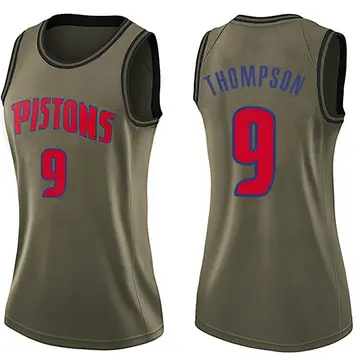 Detroit Pistons Ausar Thompson Salute to Service Jersey - Women's Swingman Green