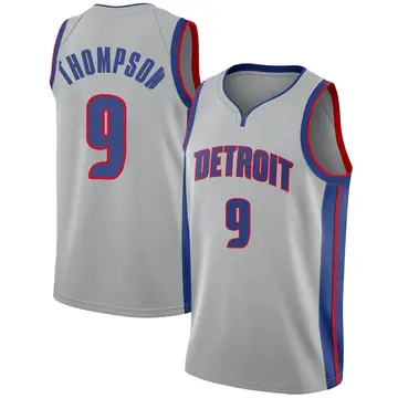 Detroit Pistons Ausar Thompson Silver Jersey - Statement Edition - Men's Swingman