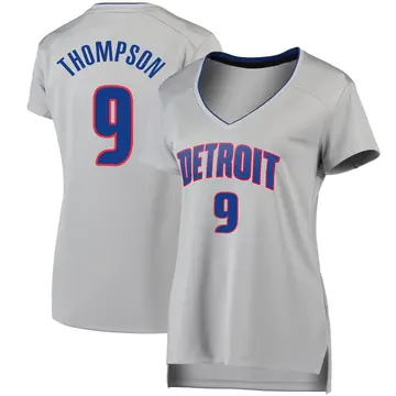 Detroit Pistons Ausar Thompson Silver Jersey - Statement Edition - Women's Fast Break