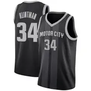 Detroit Pistons Bobi Klintman 2018/19 Jersey - City Edition - Youth Swingman Black