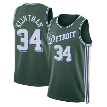 Detroit Pistons Bobi Klintman 2022/23 City Edition Jersey - Men's Swingman Green