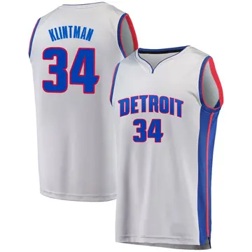 Detroit Pistons Bobi Klintman Alternate Jersey - Statement Edition - Youth Fast Break Gray