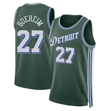 Detroit Pistons Buddy Boeheim 2022/23 City Edition Jersey - Men's Swingman Green