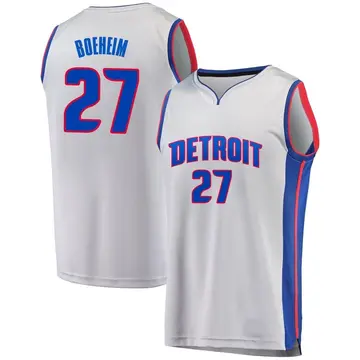 Detroit Pistons Buddy Boeheim Alternate Jersey - Statement Edition - Men's Fast Break Gray