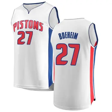 Detroit Pistons Buddy Boeheim Jersey - Association Edition - Men's Fast Break White