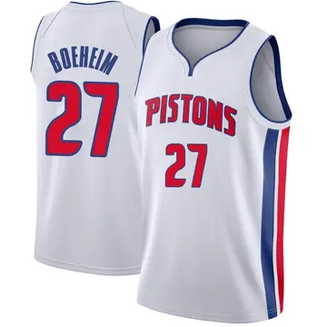 Detroit Pistons Buddy Boeheim Jersey - Association Edition - Men's Swingman White