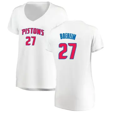 Detroit Pistons Buddy Boeheim Jersey - Association Edition - Women's Fast Break White