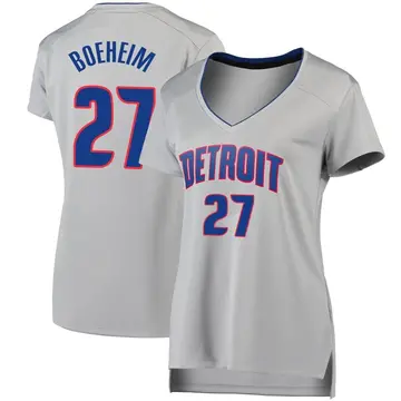 Detroit Pistons Buddy Boeheim Silver Jersey - Statement Edition - Women's Fast Break