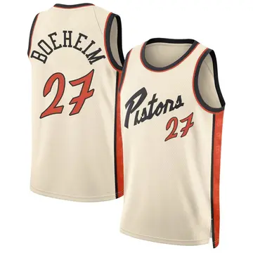 Detroit Pistons Buddy Boeheim Tan 2024/25 City Edition Jersey - Men's Swingman