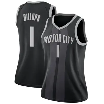 Detroit Pistons Chauncey Billups 2018/19 Jersey - City Edition - Women's Swingman Black