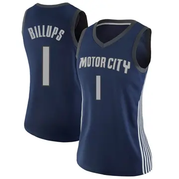 Detroit Pistons Chauncey Billups Jersey - City Edition - Women's Swingman Navy