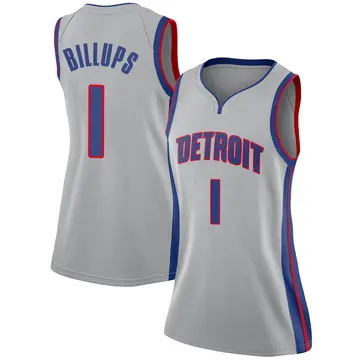 Detroit Pistons Chauncey Billups Silver Jersey - Statement Edition - Women's Swingman