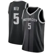 Detroit Pistons Chimezie Metu 2018/19 Jersey - City Edition - Youth Swingman Black