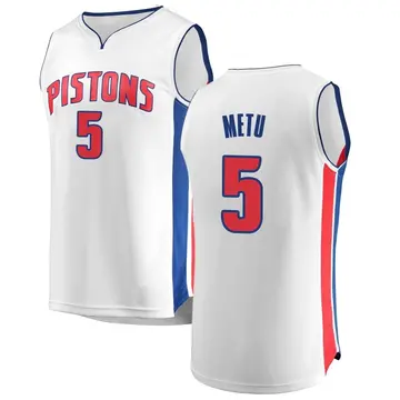 Detroit Pistons Chimezie Metu Jersey - Association Edition - Men's Fast Break White