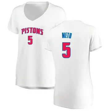 Detroit Pistons Chimezie Metu Jersey - Association Edition - Women's Fast Break White