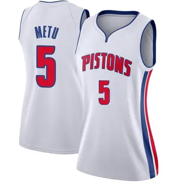 Detroit Pistons Chimezie Metu Jersey - Association Edition - Women's Swingman White