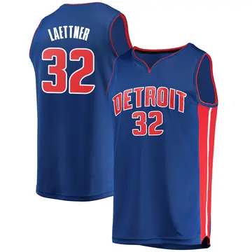 Detroit Pistons Christian Laettner Jersey - Icon Edition - Men's Fast Break Blue