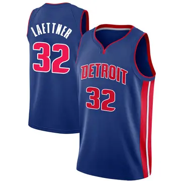 Detroit Pistons Christian Laettner Jersey - Icon Edition - Men's Swingman Blue