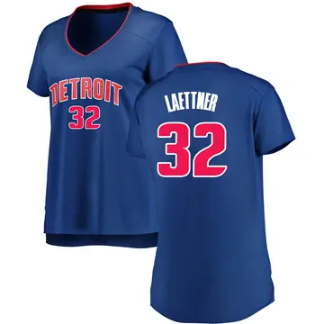 Detroit Pistons Christian Laettner Jersey - Icon Edition - Women's Fast Break Royal