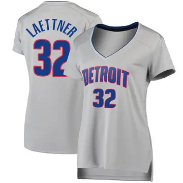 Detroit Pistons Christian Laettner Silver Jersey - Statement Edition - Women's Fast Break