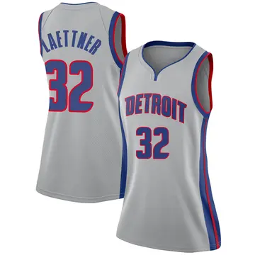 Detroit Pistons Christian Laettner Silver Jersey - Statement Edition - Women's Swingman