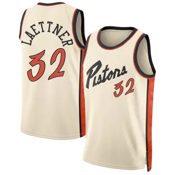 Detroit Pistons Christian Laettner Tan 2024/25 City Edition Jersey - Men's Swingman