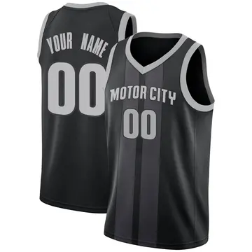 Detroit Pistons Custom 2018/19 Jersey - City Edition - Men's Swingman Black