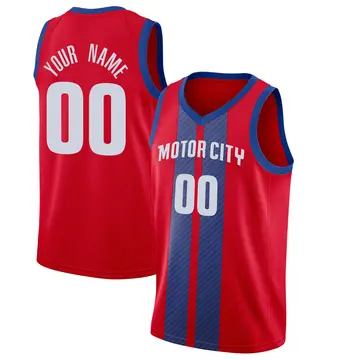 Detroit Pistons Custom 2019/20 Finished Jersey - City Edition - Men's Swingman Red