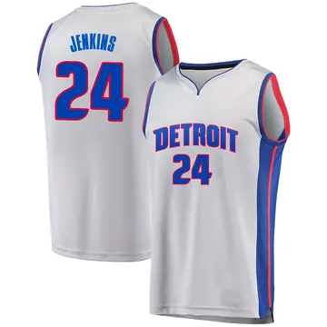 Detroit Pistons Daniss Jenkins Alternate Jersey - Statement Edition - Men's Fast Break Gray