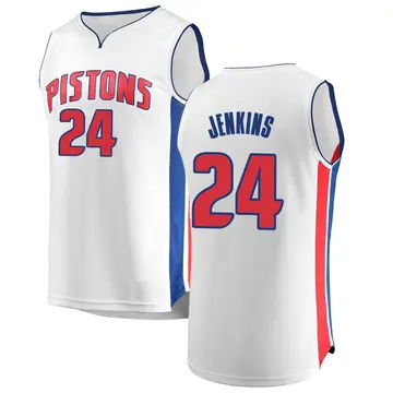 Detroit Pistons Daniss Jenkins Jersey - Association Edition - Men's Fast Break White