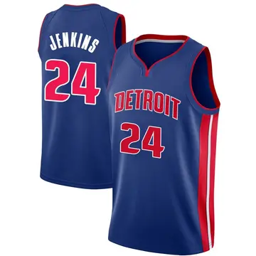 Detroit Pistons Daniss Jenkins Jersey - Icon Edition - Men's Swingman Blue