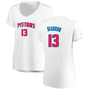 Detroit Pistons Dereon Seabron Jersey - Association Edition - Women's Fast Break White