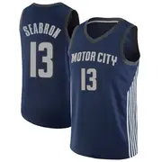 Detroit Pistons Dereon Seabron Jersey - City Edition - Youth Swingman Navy